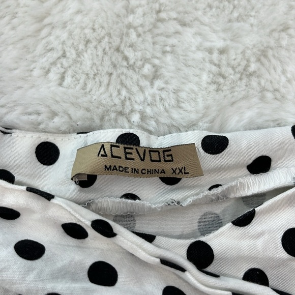 Acevog polka dot pleated dress - Picture 5 of 9